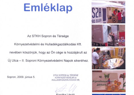 Soproni Környezetvédelmi Napok (2009. május 29-31.)